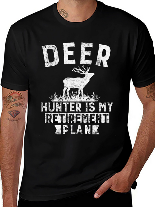 Deer Hunter Retirement Plan Graphic T-Shirt