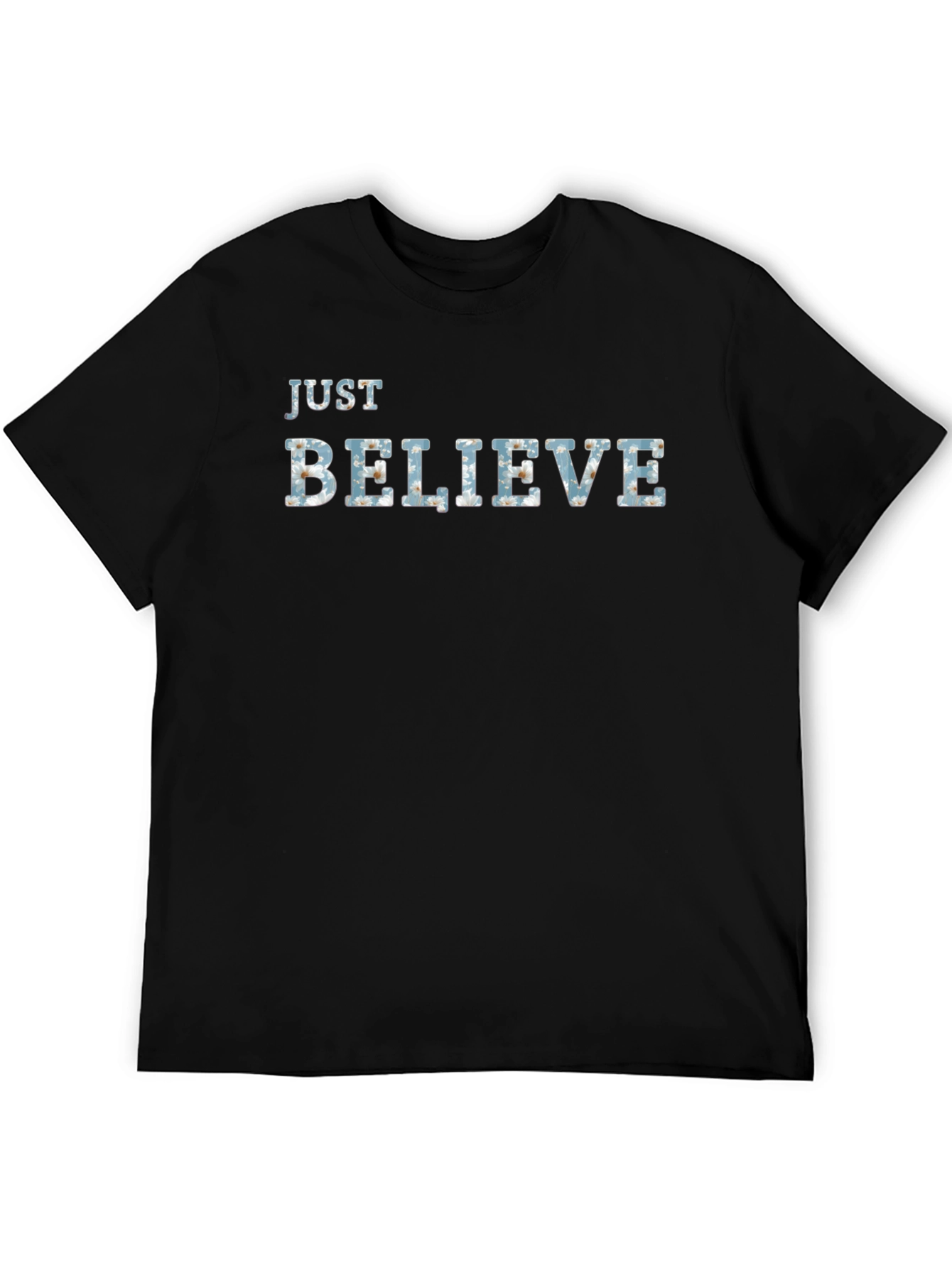 Just Believe Graphic Tee - Mens Black T-Shirt