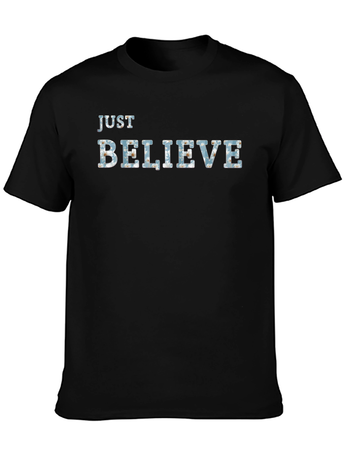 Just Believe Graphic Tee - Mens Black T-Shirt