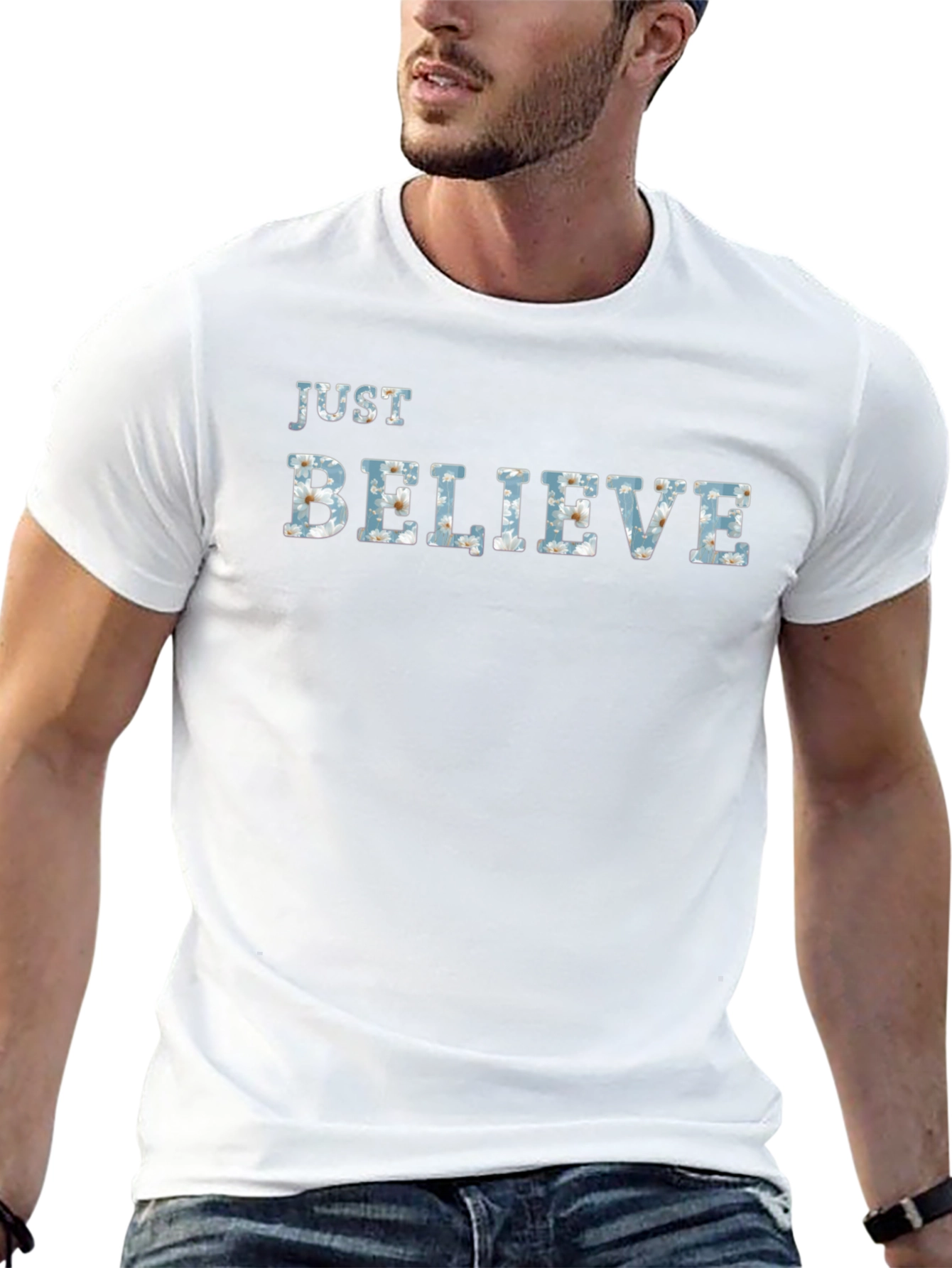 Just Believe Graphic Tee - Mens Black T-Shirt