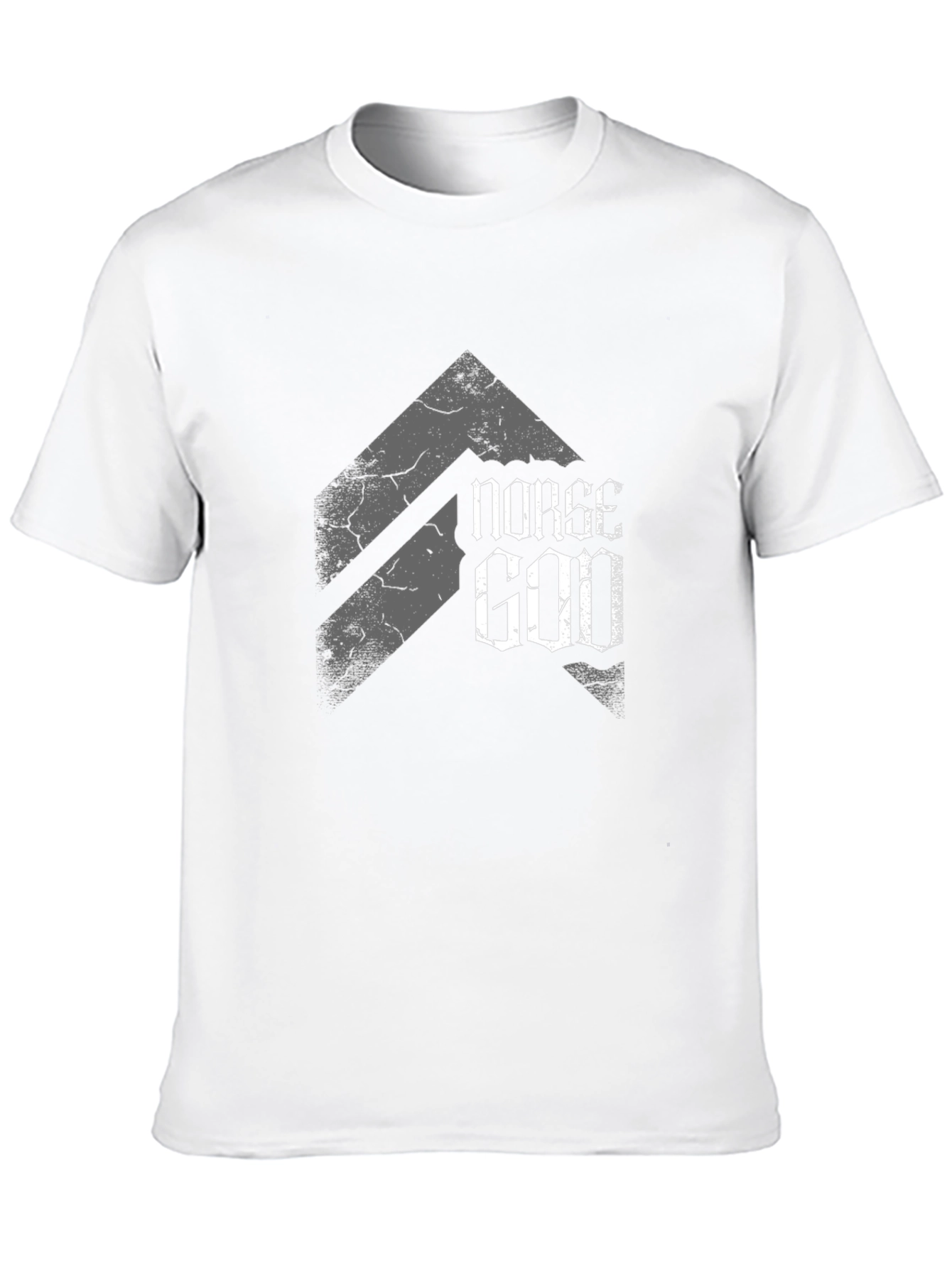 Norse God Graphic Tee - Black Viking Style