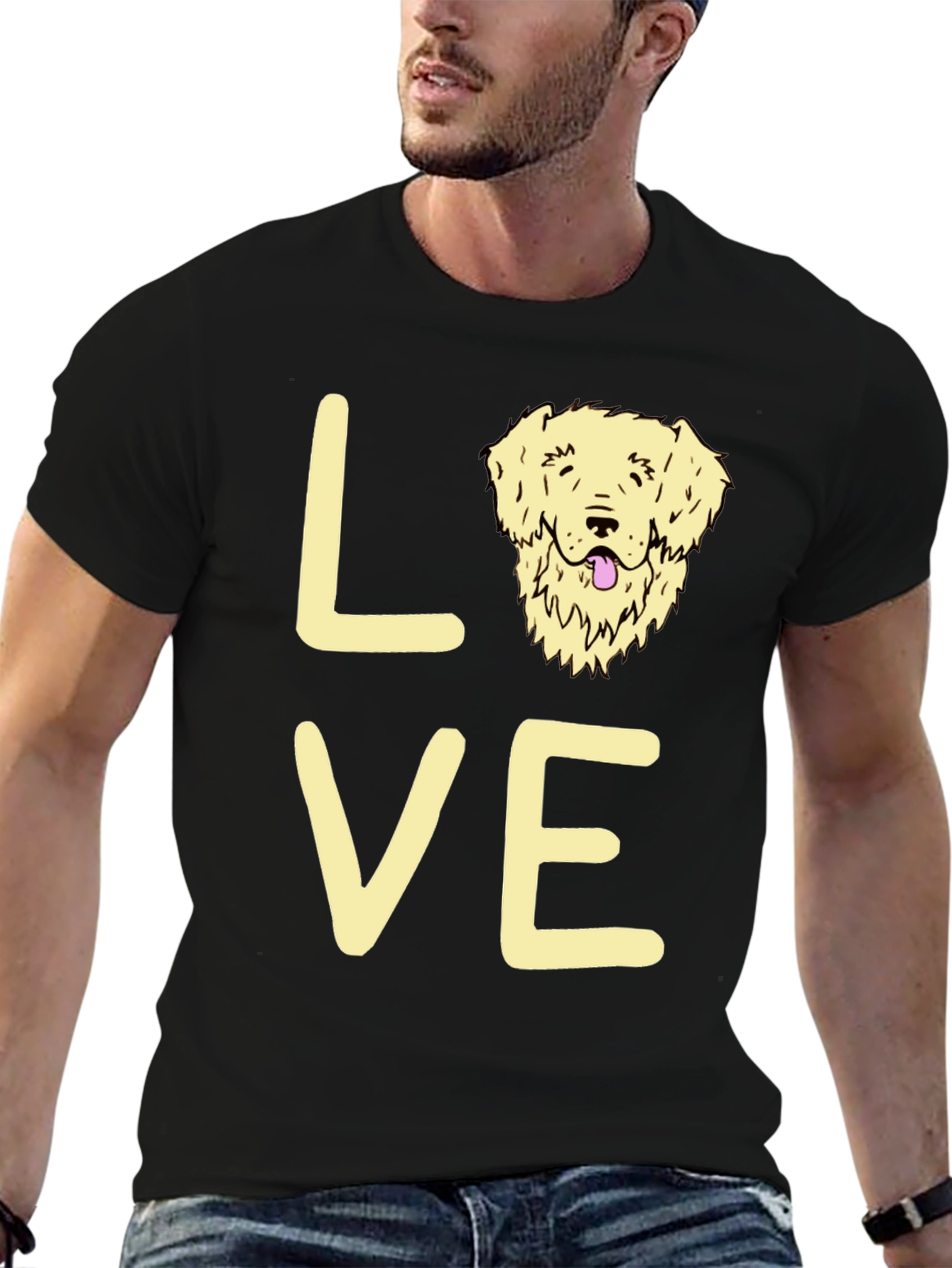 Dog Love Graphic T-Shirt - Unisex Cotton Tee