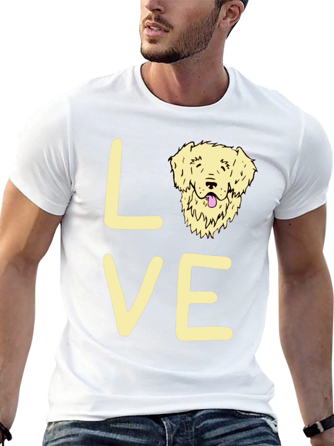 Dog Love Graphic T-Shirt - Unisex Cotton Tee