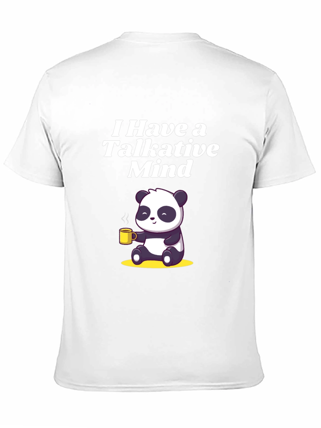 Talkative Mind Panda T-Shirt - Cute & Comfy