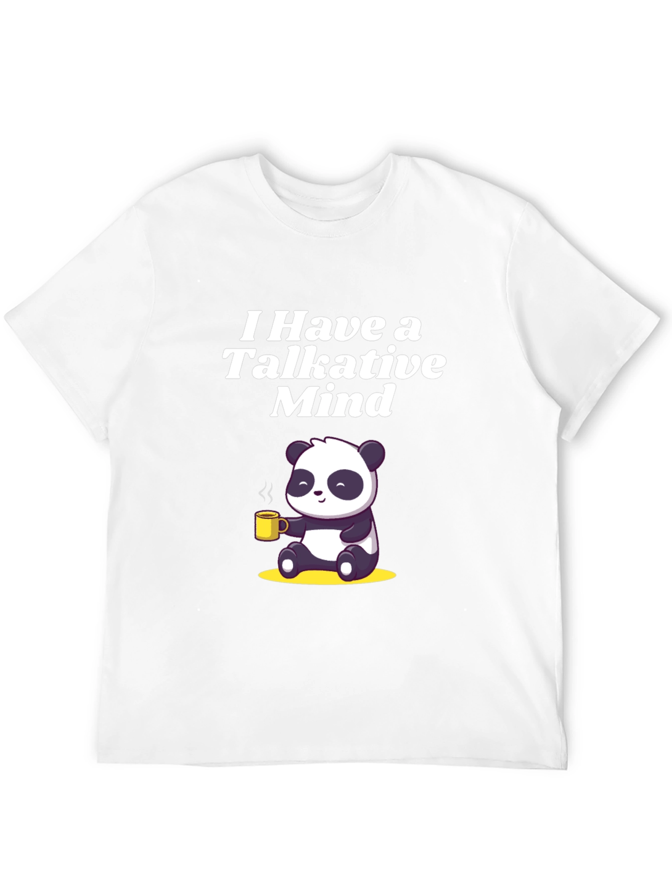 Talkative Mind Panda T-Shirt - Cute & Comfy