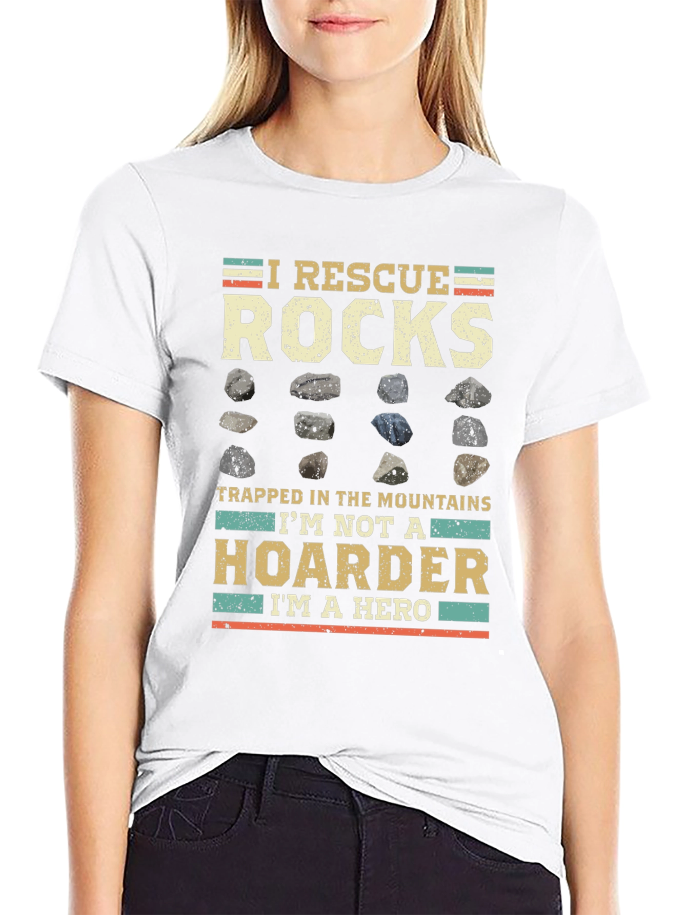 I Rescue Rocks T-Shirt - Geologist Hero Tee