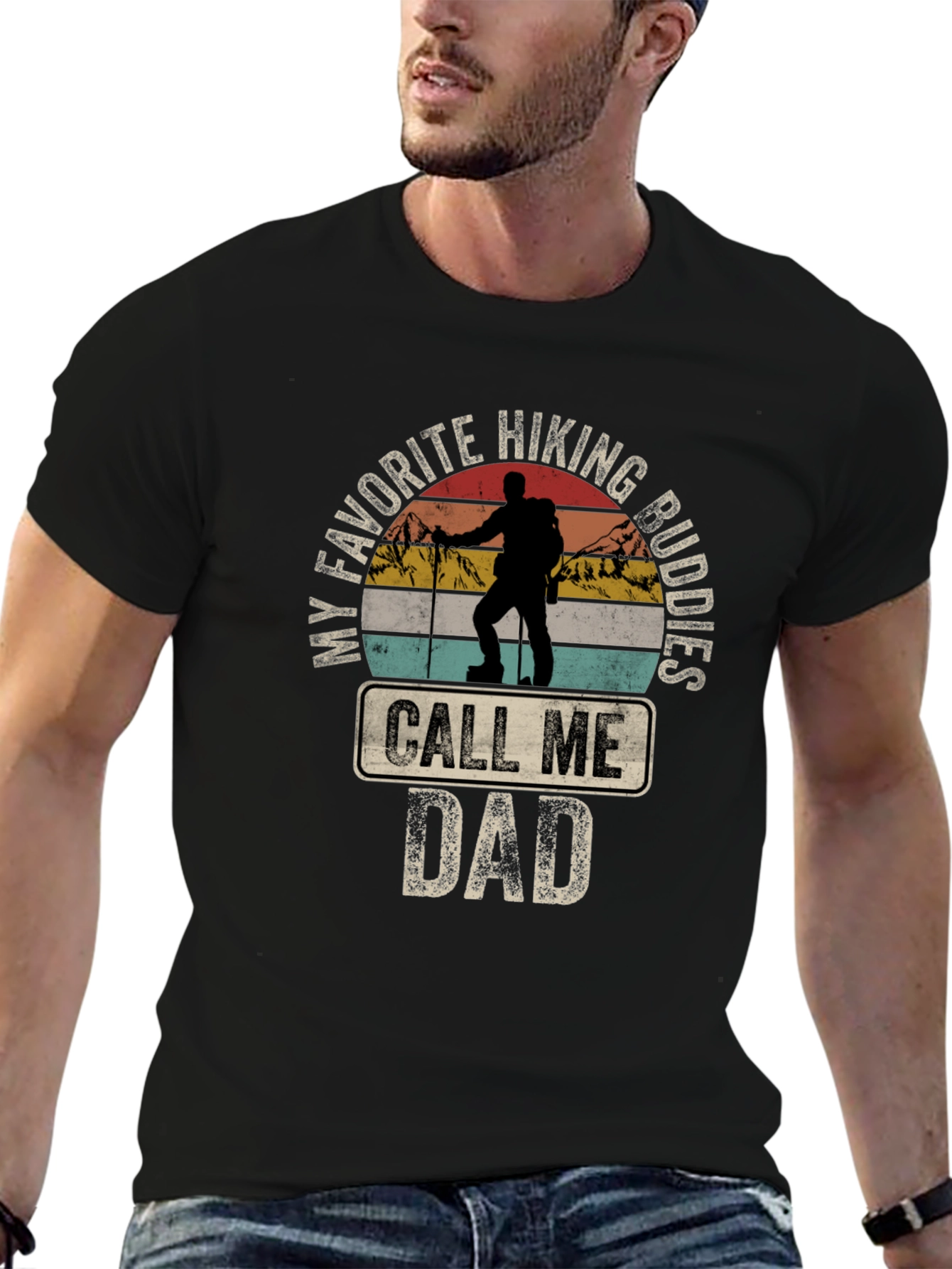 Hiking Buddies Dad T-Shirt