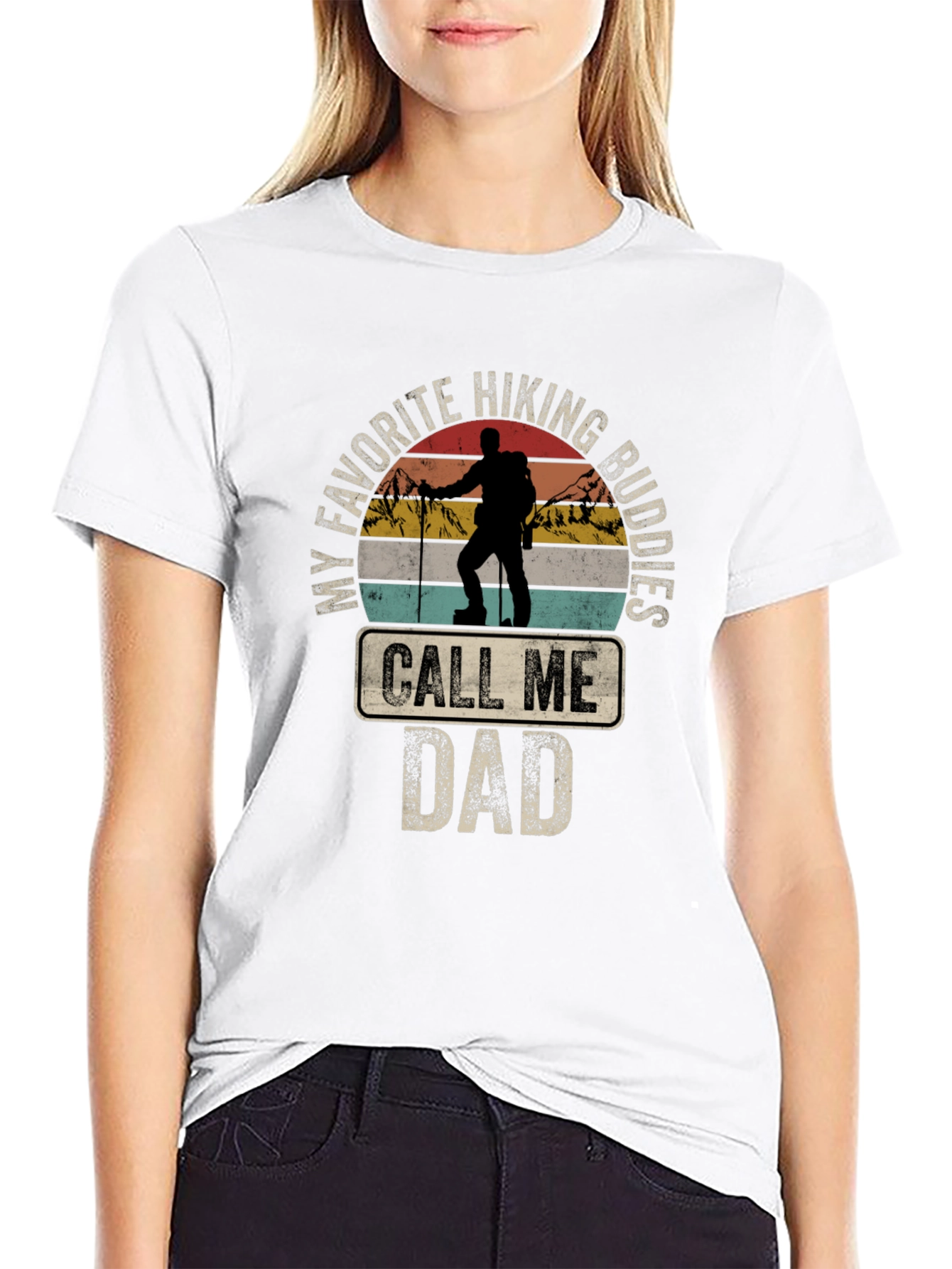 Hiking Buddies Dad T-Shirt