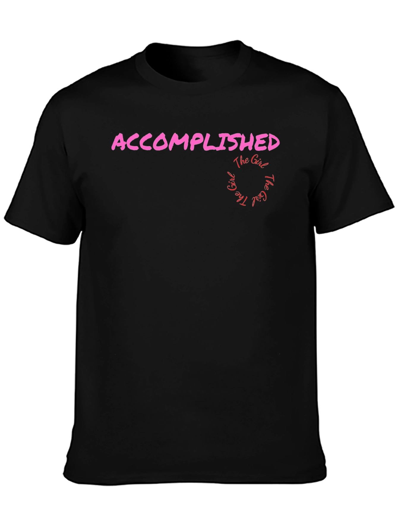 Accomplished Girl Graphic Tee - Black