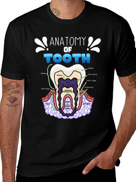 Anatomy of a Tooth T-Shirt Dental Gift