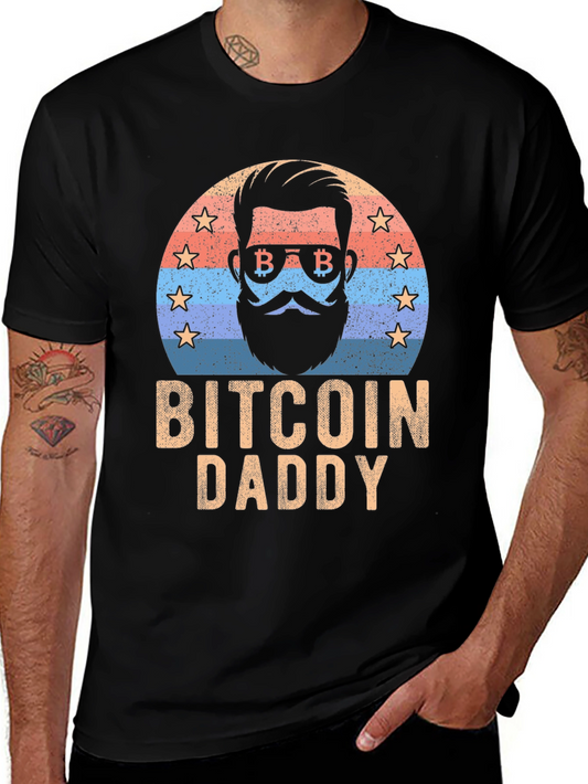 Bitcoin Daddy Graphic Tee - Crypto Dad T-Shirt