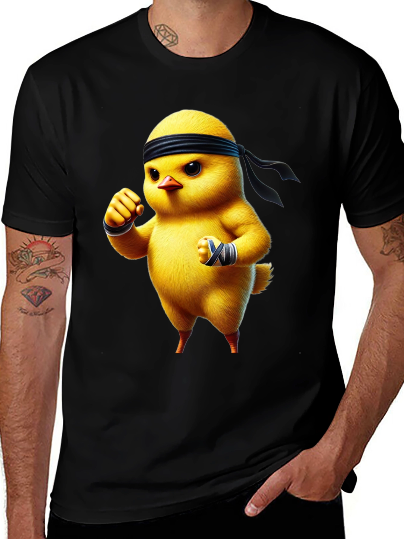 Martial Arts Chick Black T-Shirt