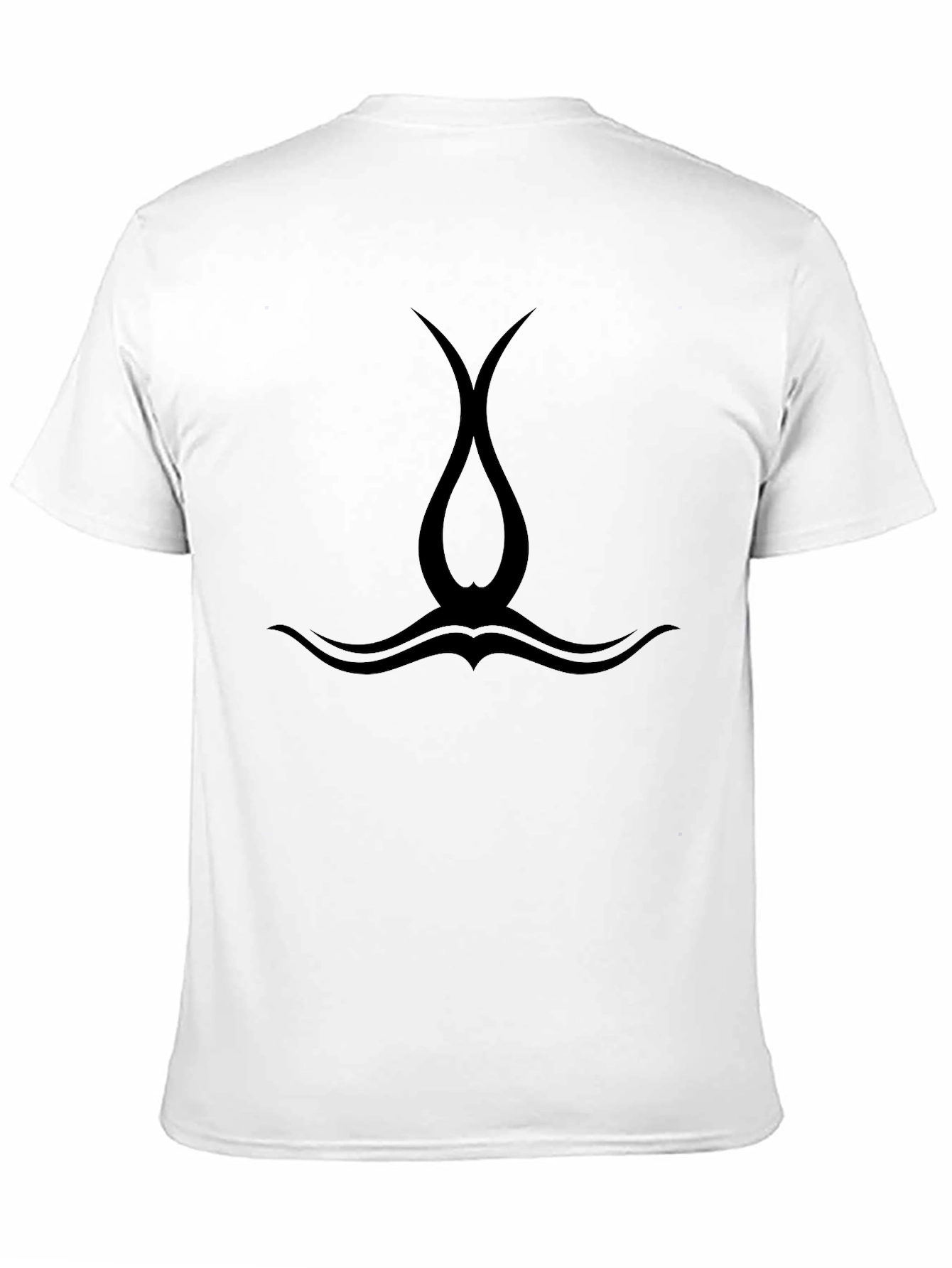 Mens Black Tribal Graphic Tee - Casual Style