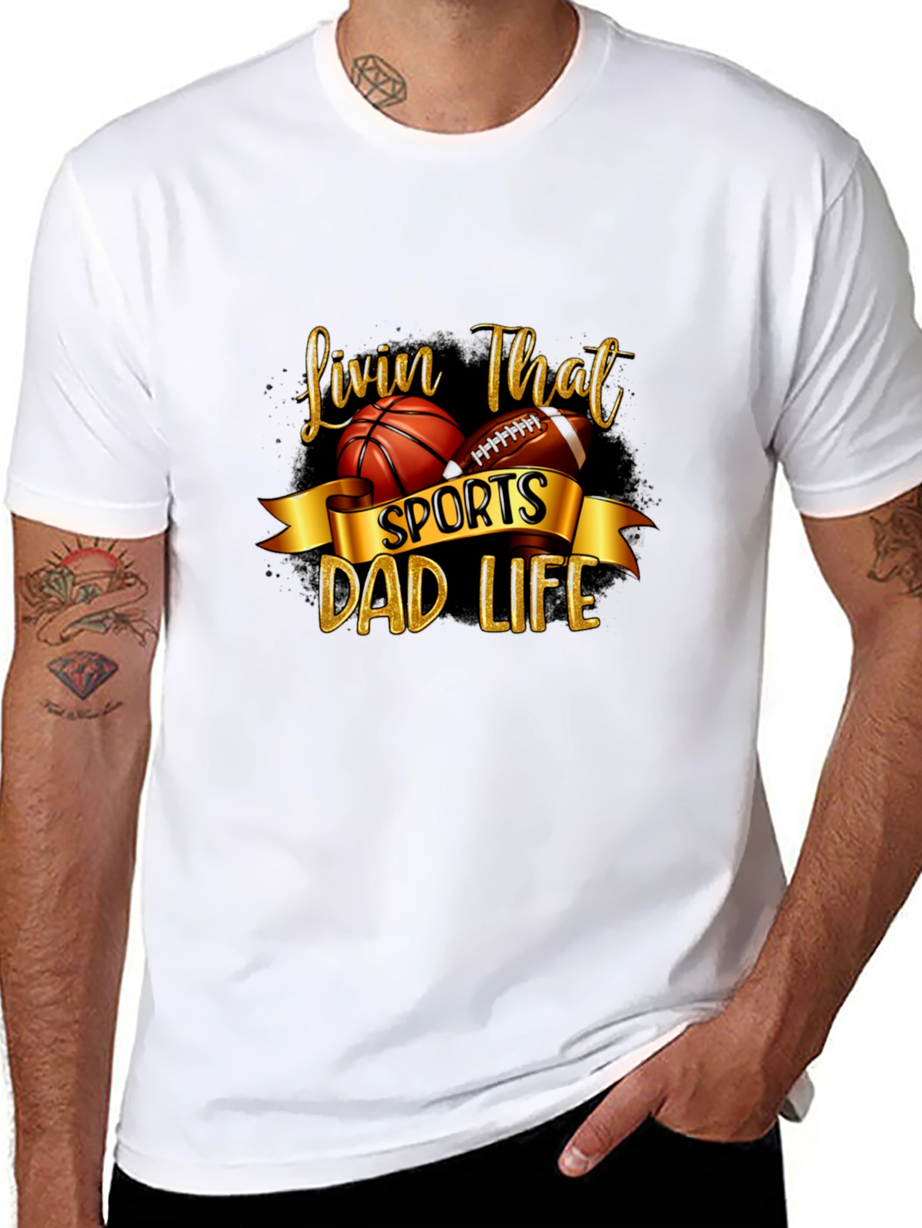 Sports Dad Life Graphic Tee