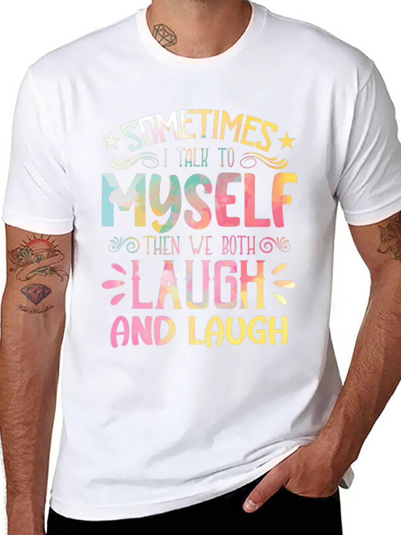 Funny Sometimes I Talk To Myself Graphic Tee