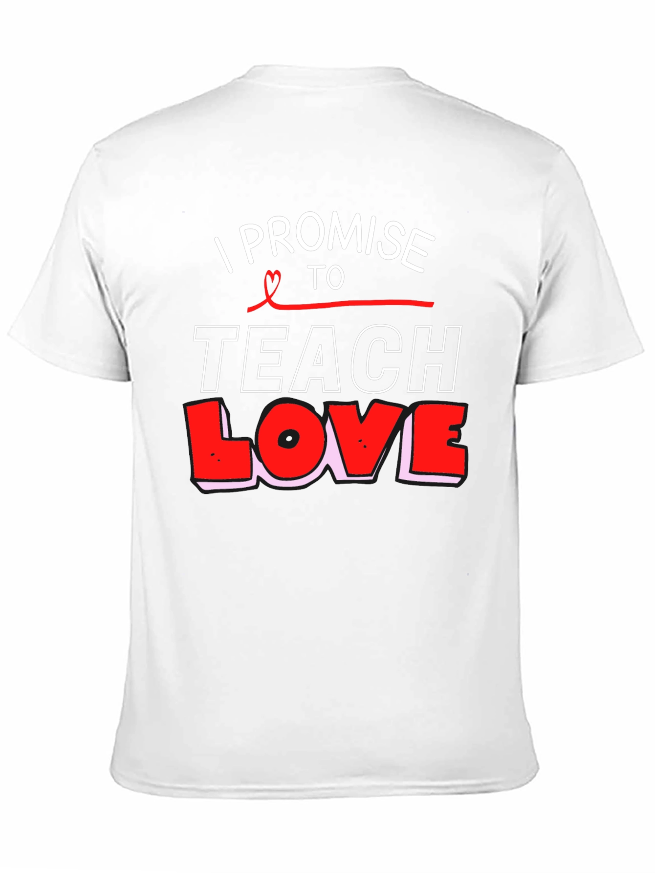 I Promise to Teach Love Black T-Shirt