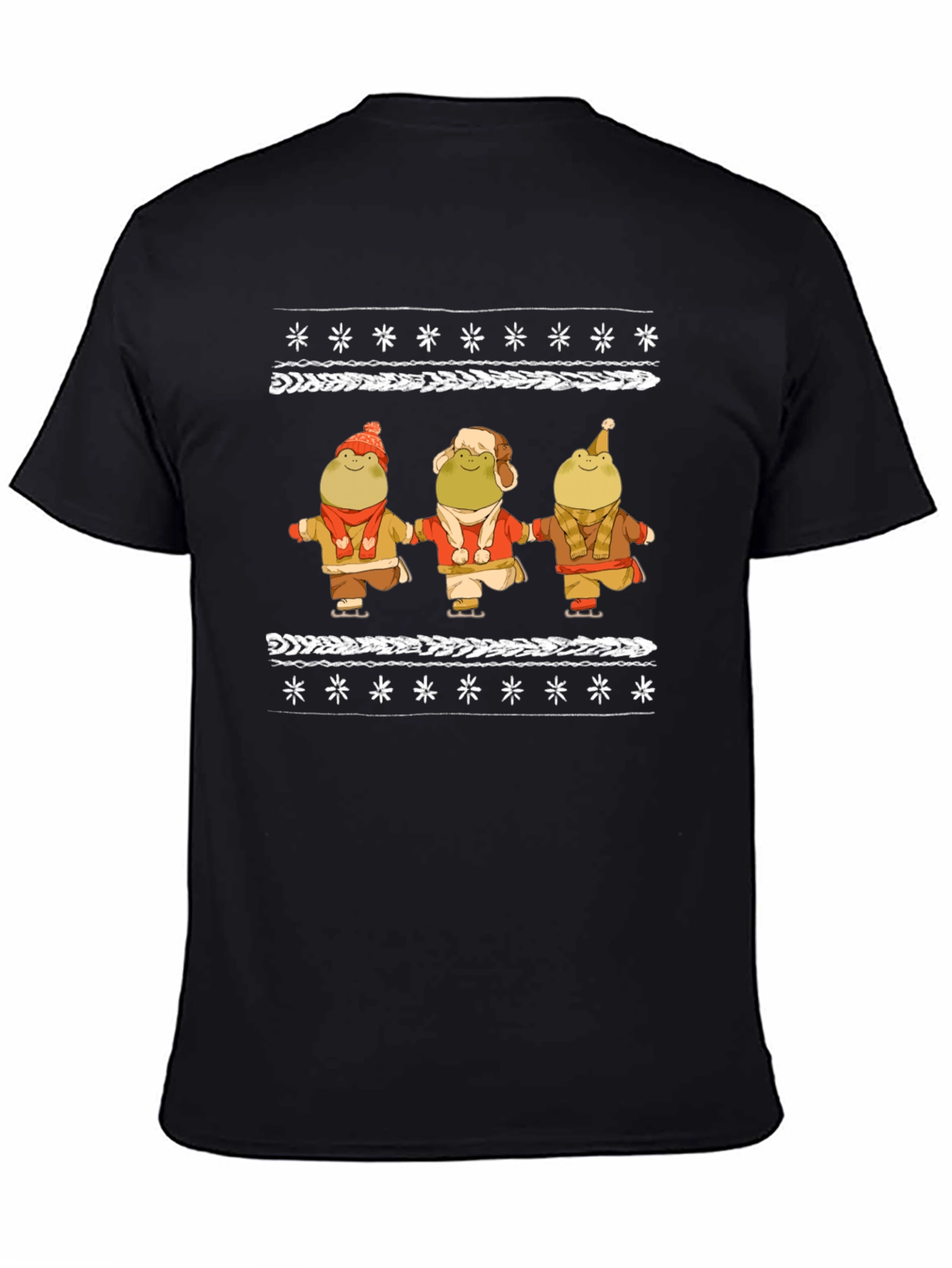 Frog Skating Ugly Christmas T-Shirt
