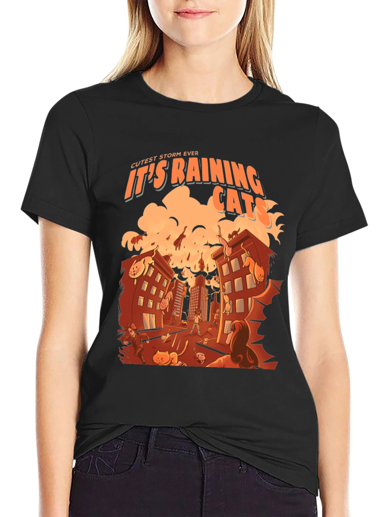 Raining Cats T-Shirt - Cutest Storm Ever