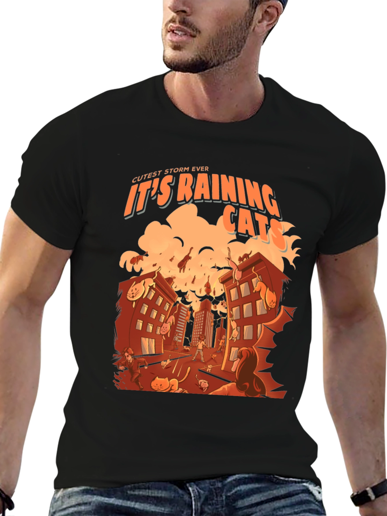 Raining Cats T-Shirt - Cutest Storm Ever