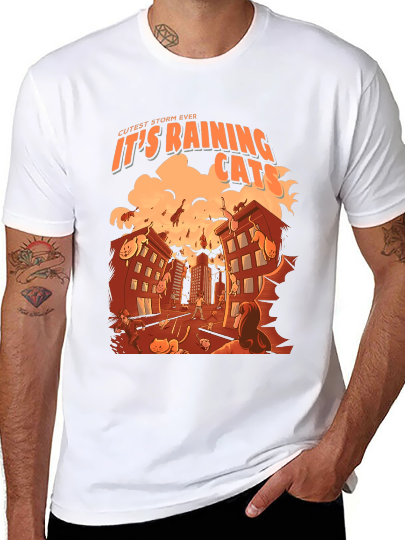 Raining Cats T-Shirt - Cutest Storm Ever