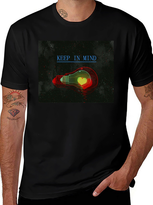 Keep In Mind Bulb Graphic Tee - Stylish Comfort