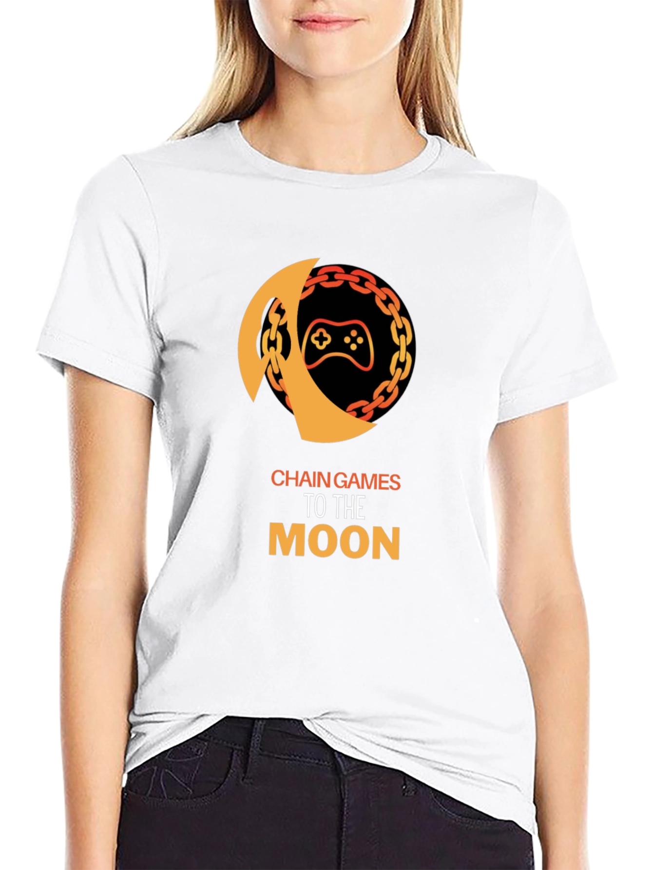 Chain Games To The Moon Graphic Tee