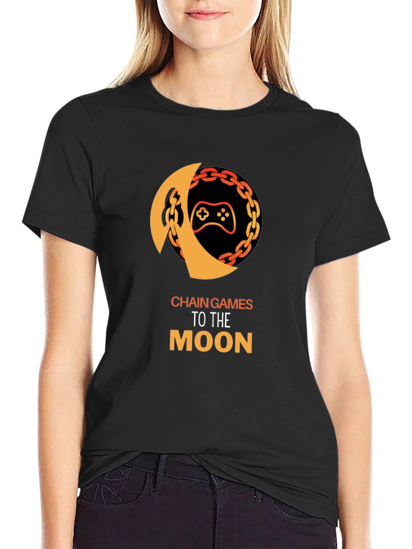 Chain Games To The Moon Graphic Tee