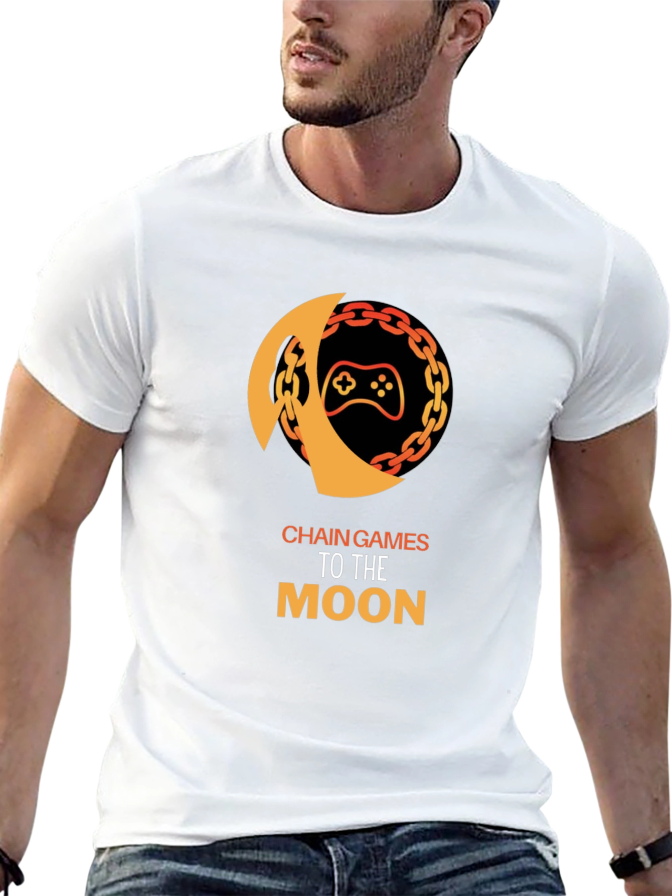 Chain Games To The Moon Graphic Tee
