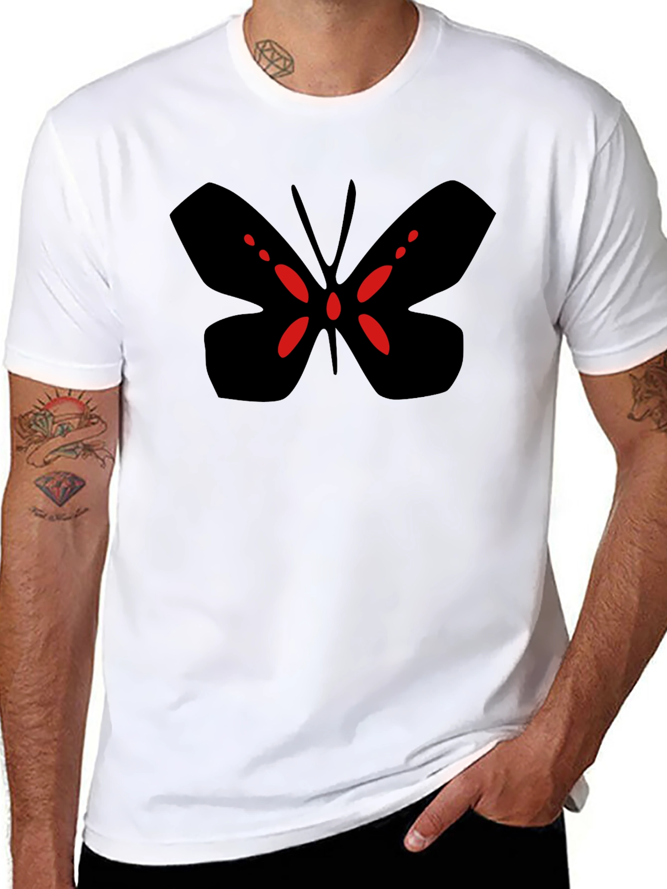 Black Butterfly Graphic Tee