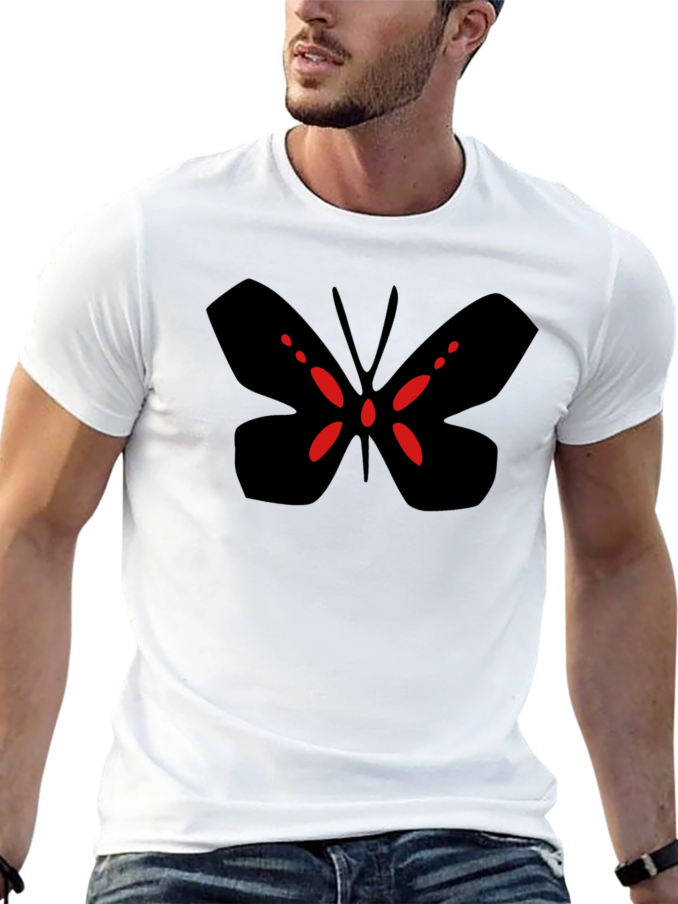 Black Butterfly Graphic Tee