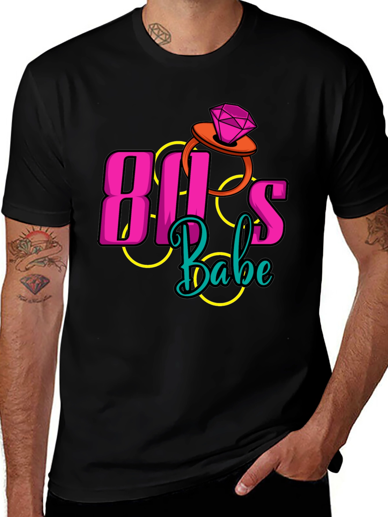 80s Babe Retro Style Graphic Tee