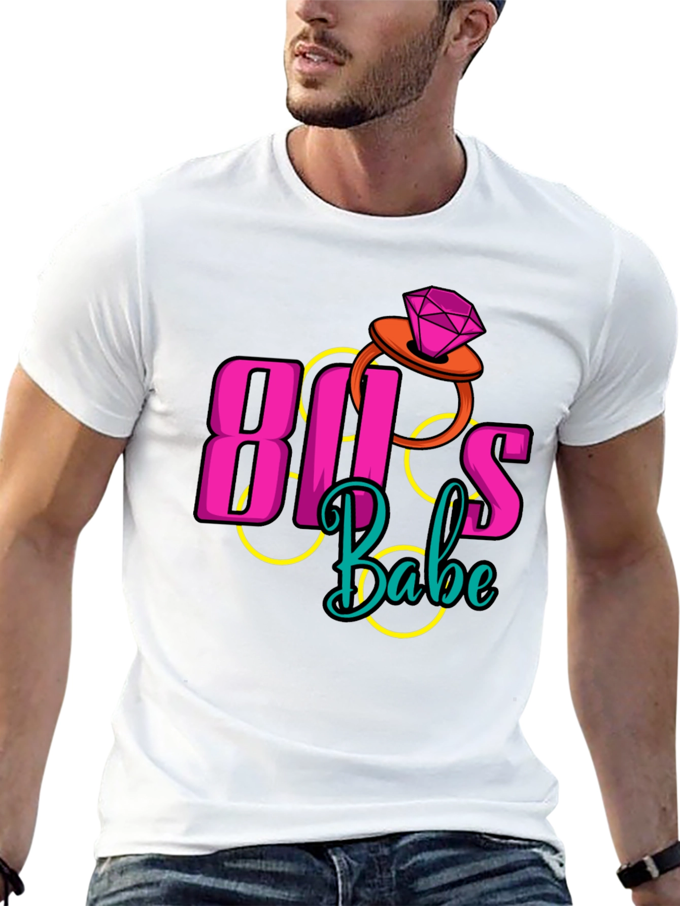 80s Babe Retro Style Graphic Tee