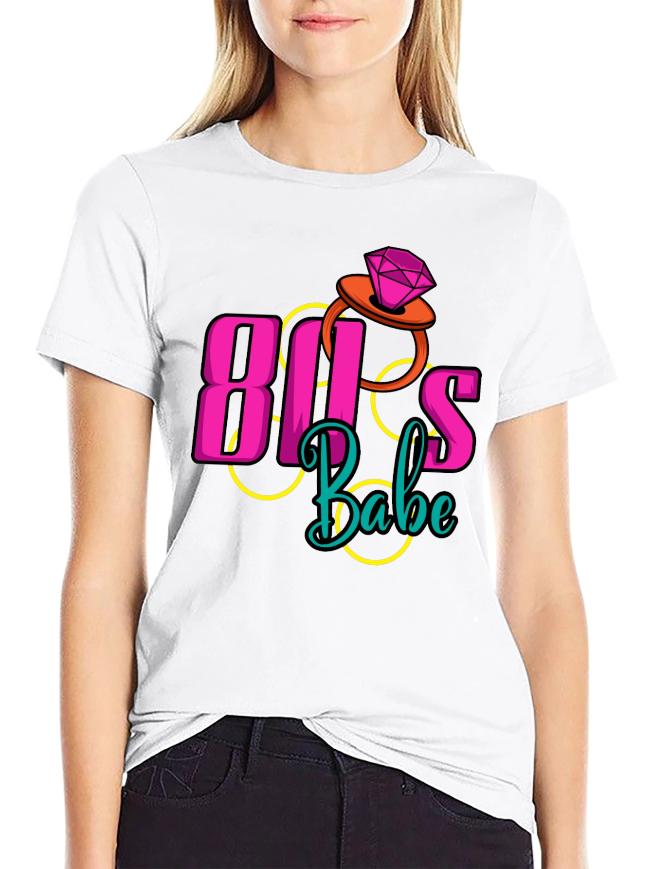 80s Babe Retro Style Graphic Tee