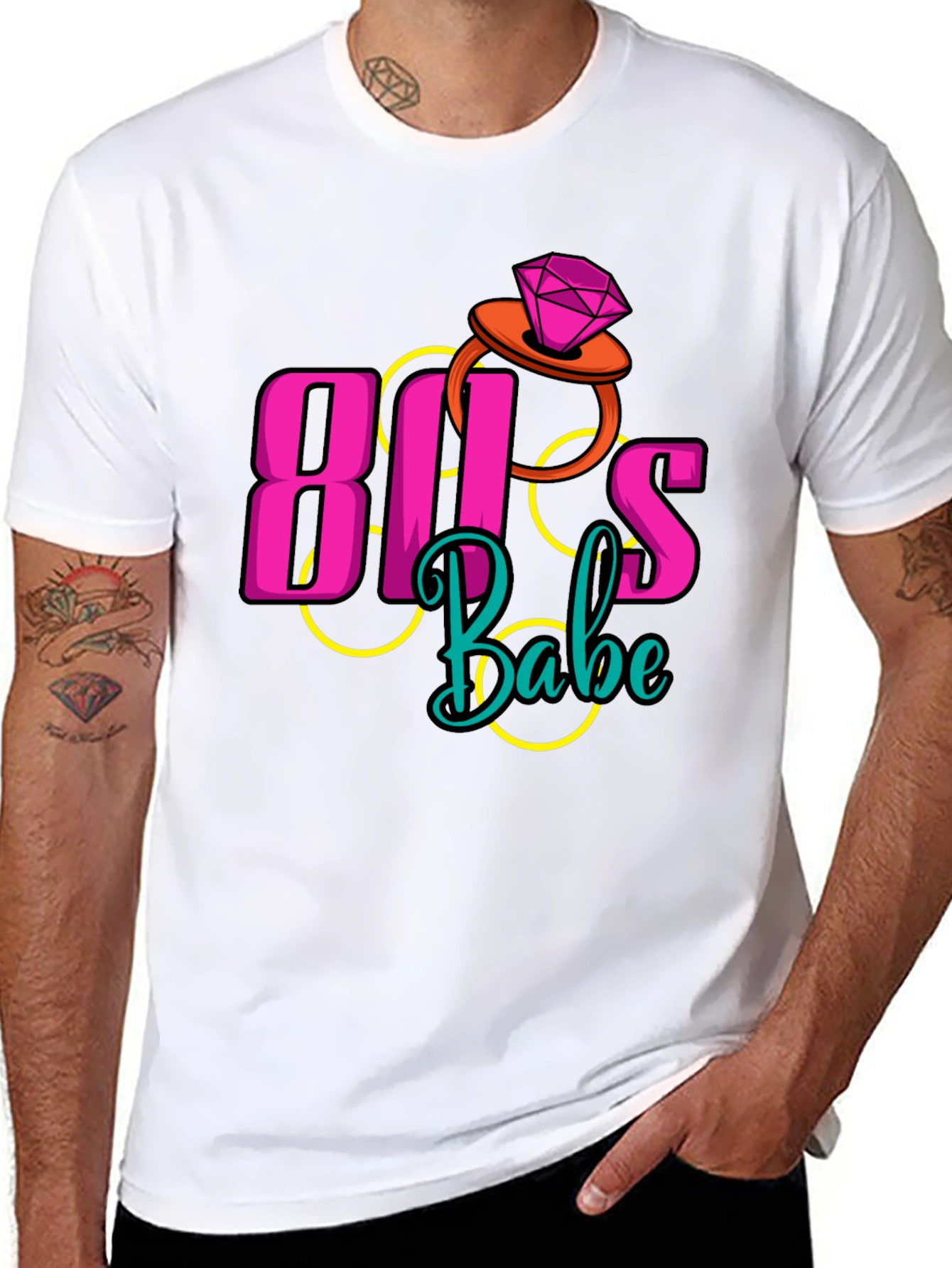 80s Babe Retro Style Graphic Tee