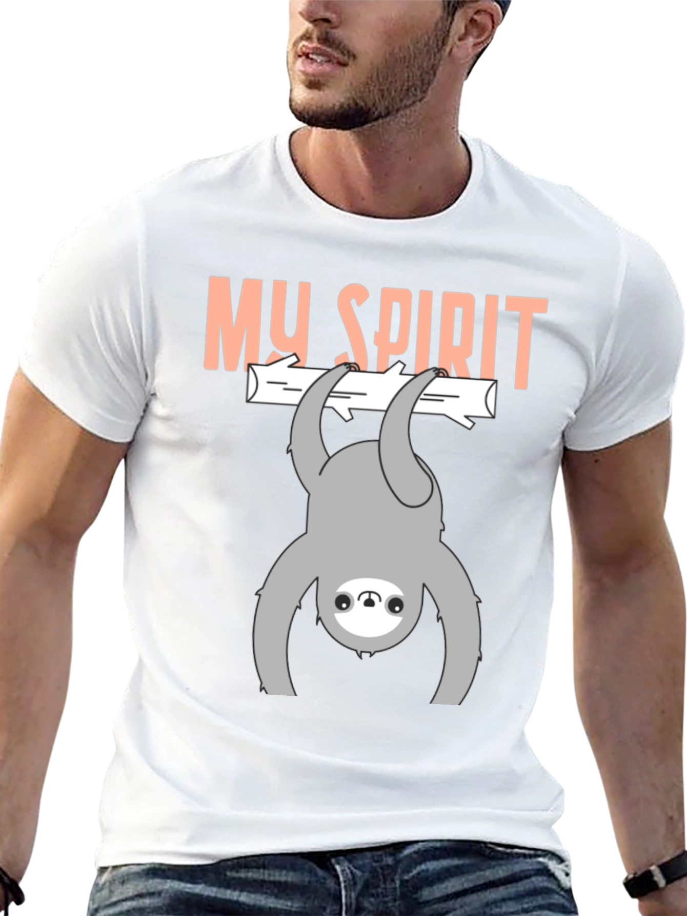 My Spirit Sloth Graphic Tee - Relaxed Vibe