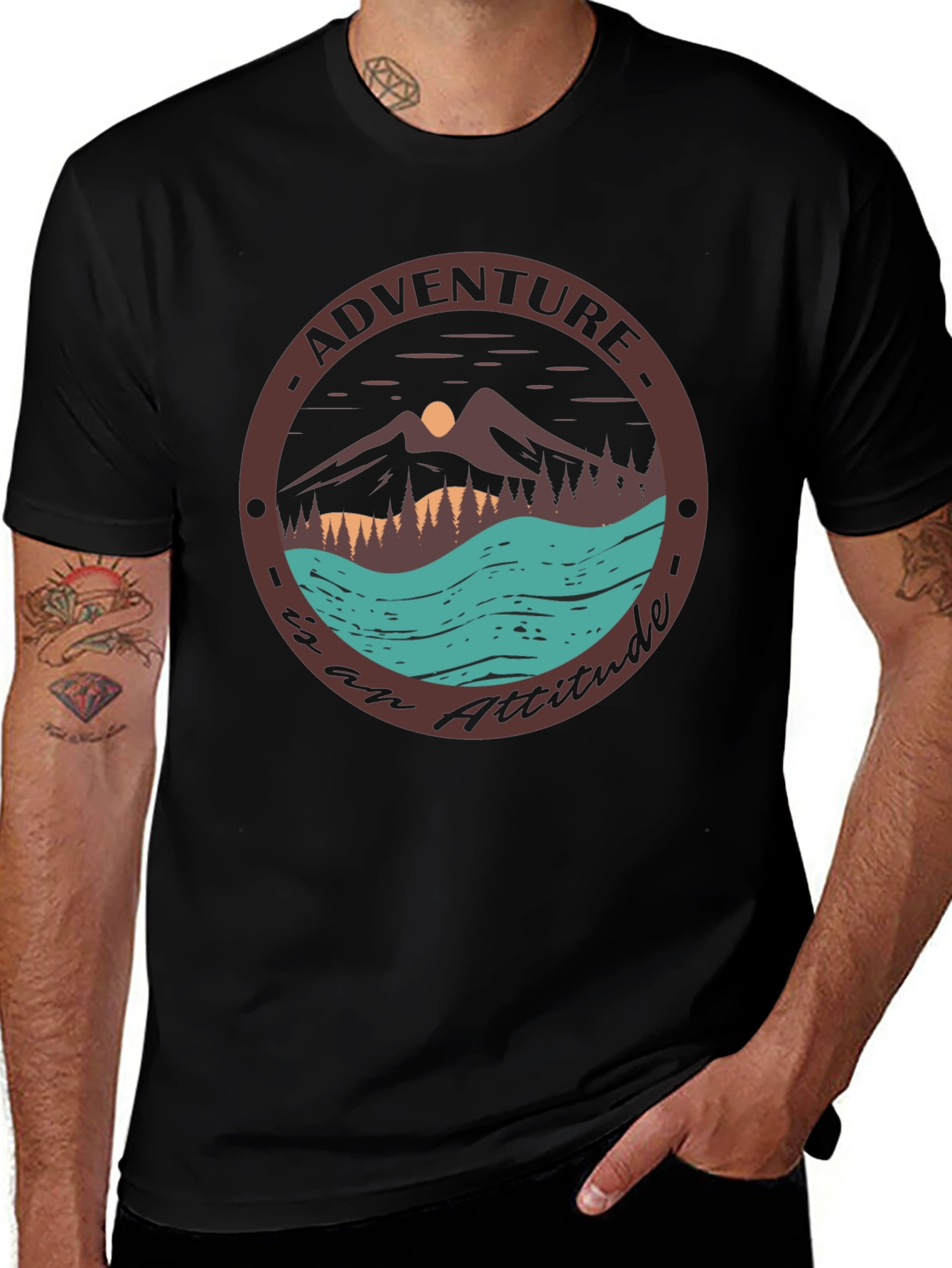 Adventure Attitude Graphic Tee - Soft Cotton Shirt