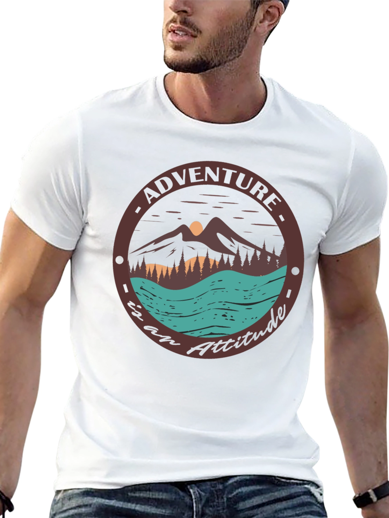 Adventure Attitude Graphic Tee - Soft Cotton Shirt