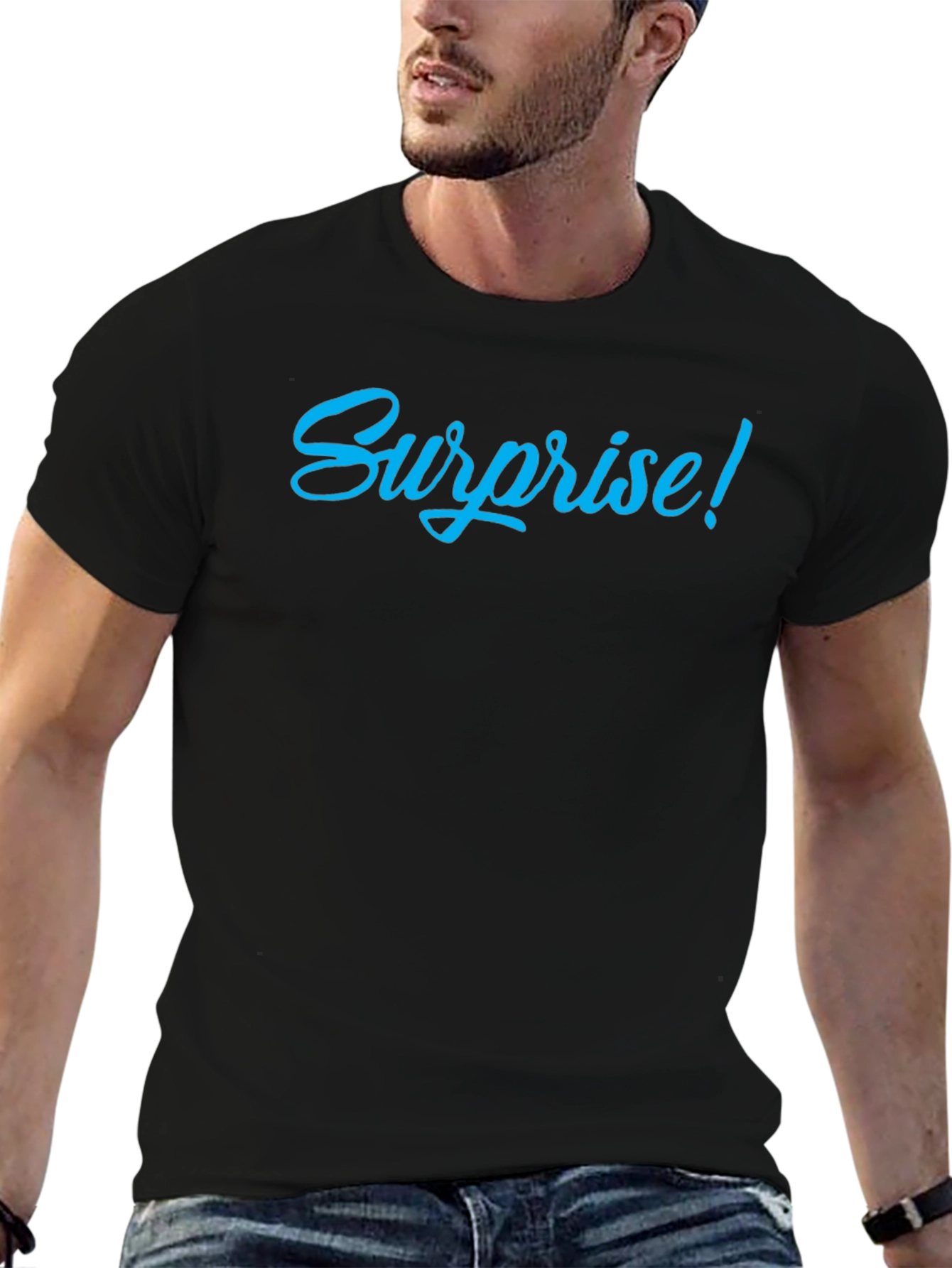 Surprise! Graphic Tee - Casual Cotton T-Shirt