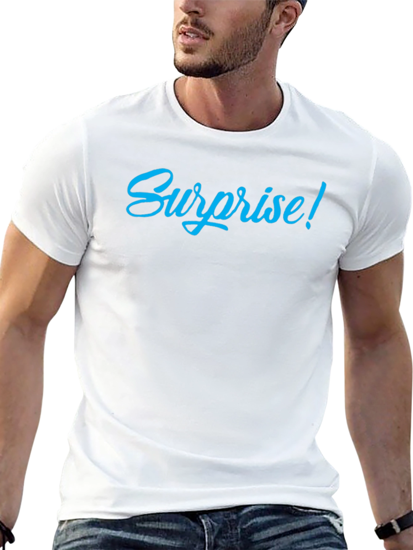 Surprise! Graphic Tee - Casual Cotton T-Shirt