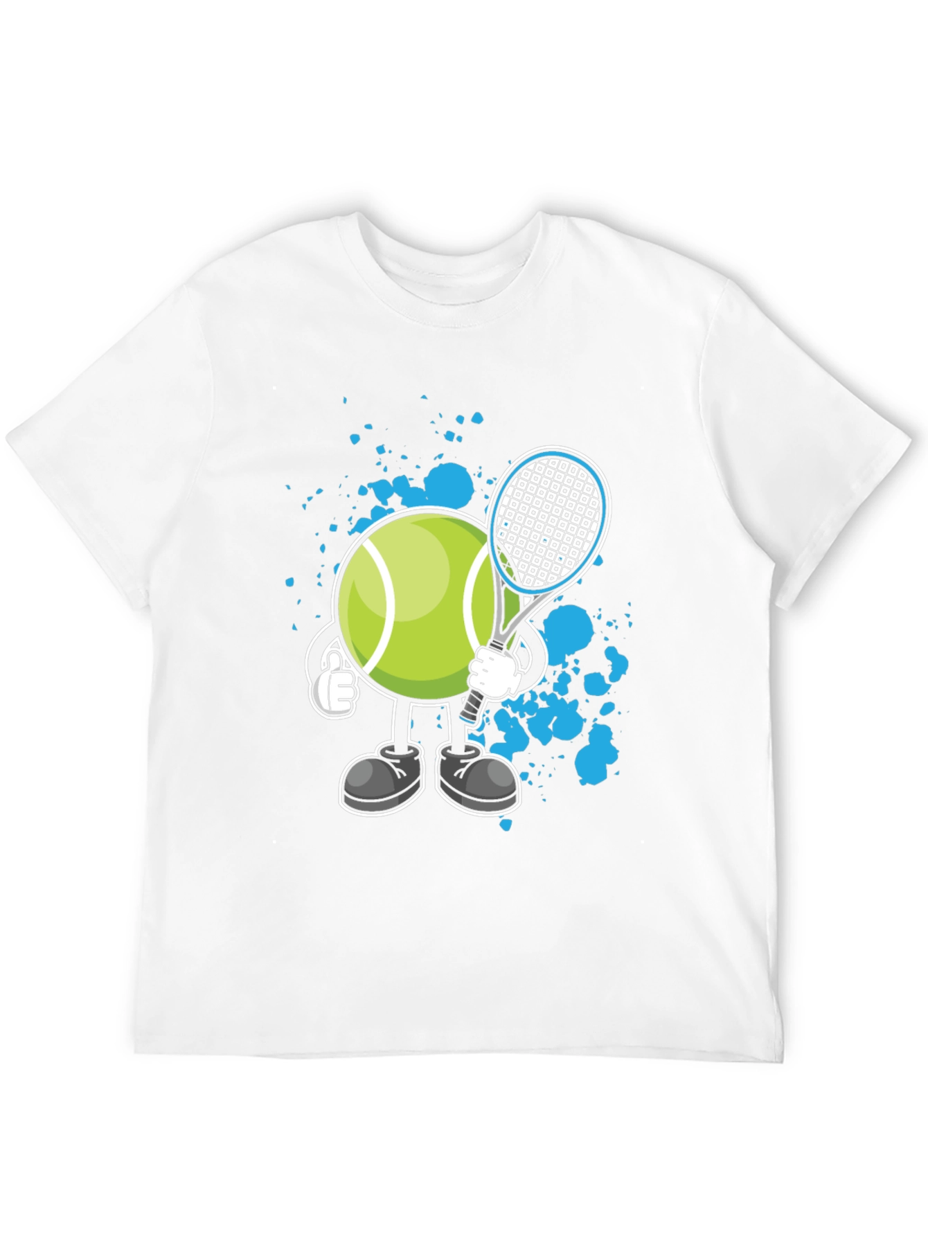 Tennis Ball Cartoon T-Shirt