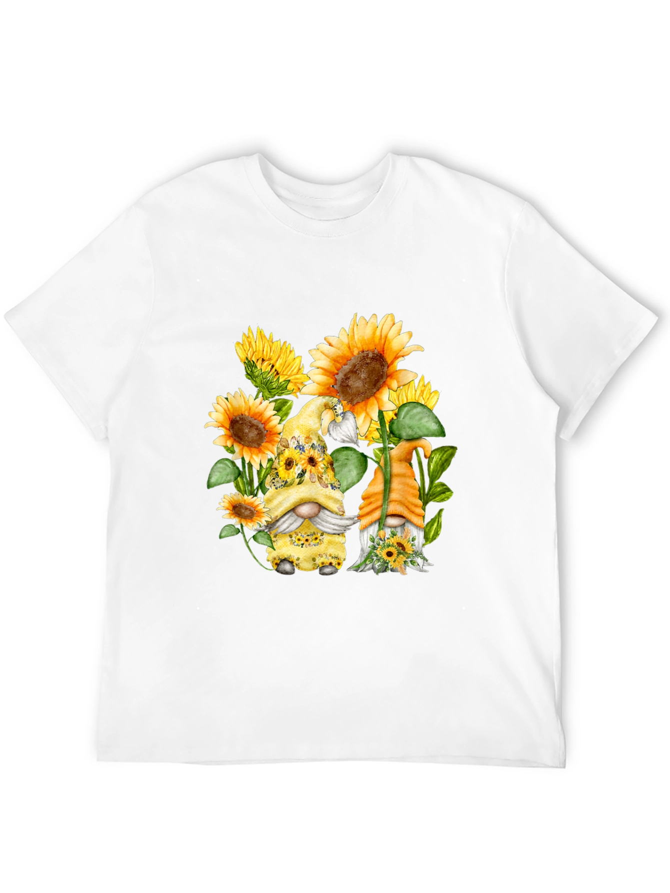 Sunflower Gnomes T-Shirt - Cute Graphic Tee