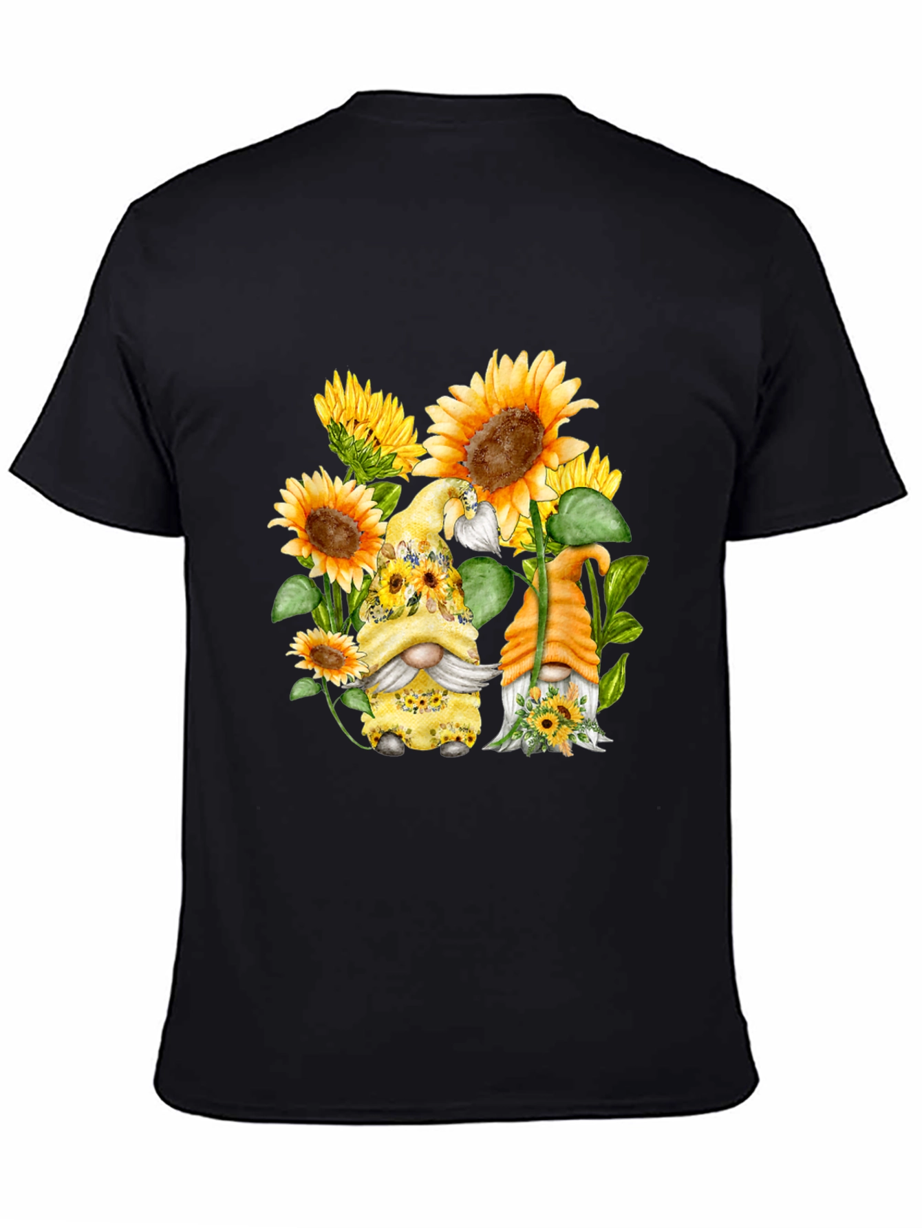 Sunflower Gnomes T-Shirt - Cute Graphic Tee