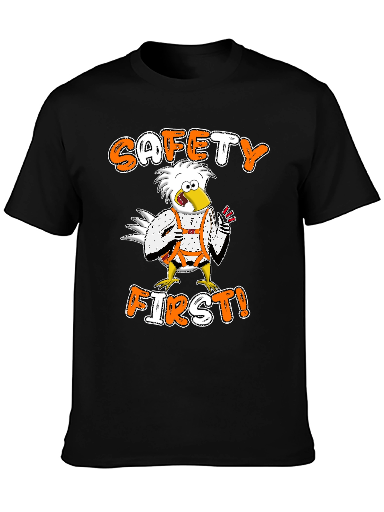 Safety First T-Shirt - Bird in Harness