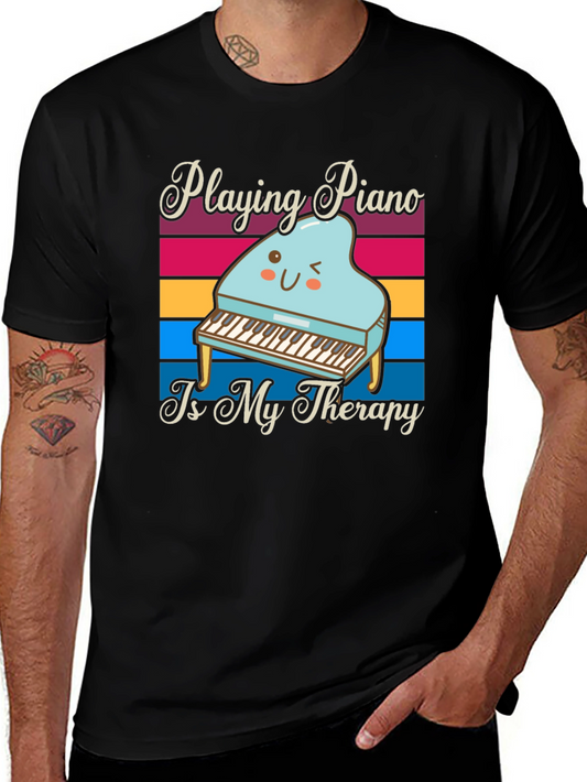 Playing Piano is My Therapy T-Shirt