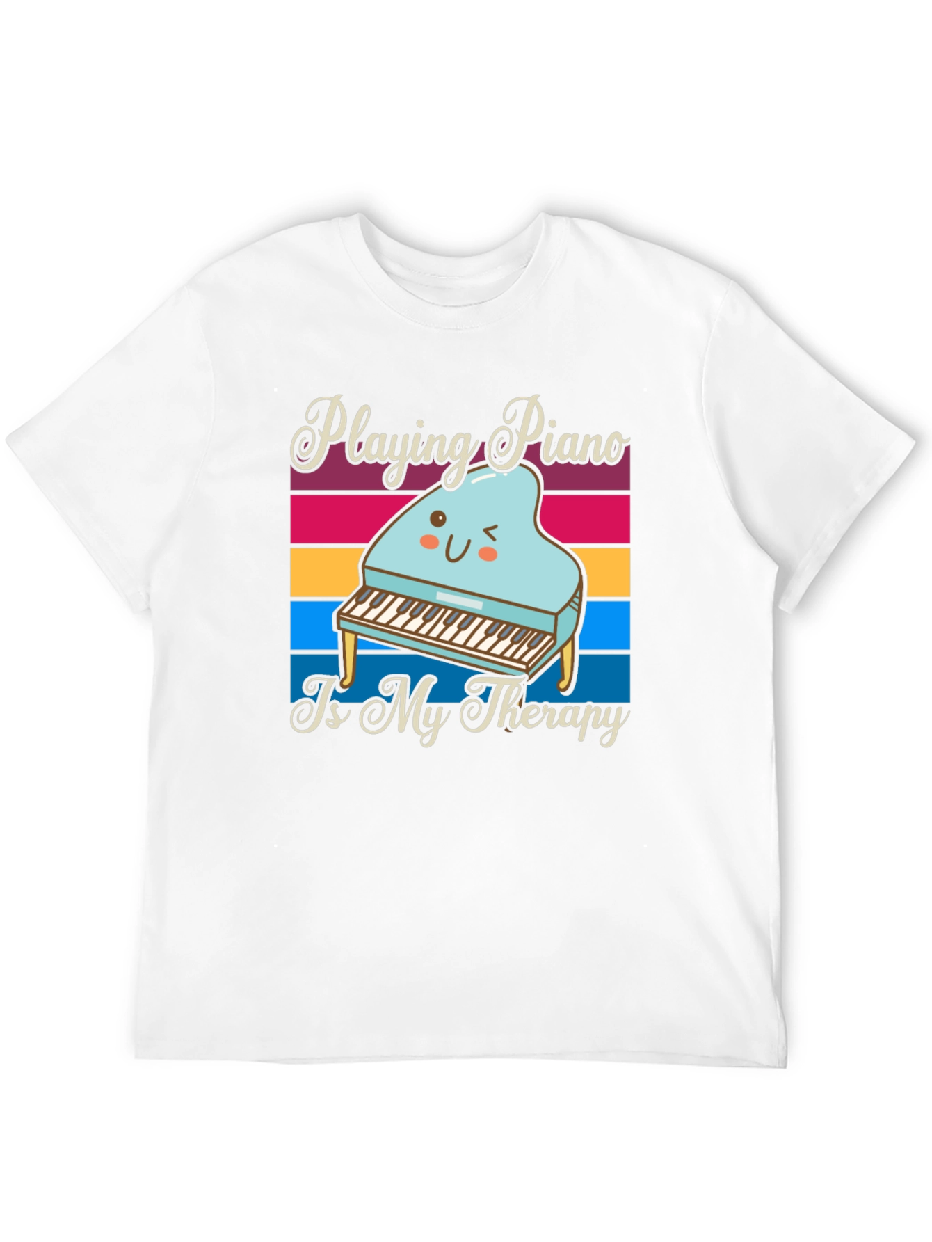 Playing Piano is My Therapy T-Shirt