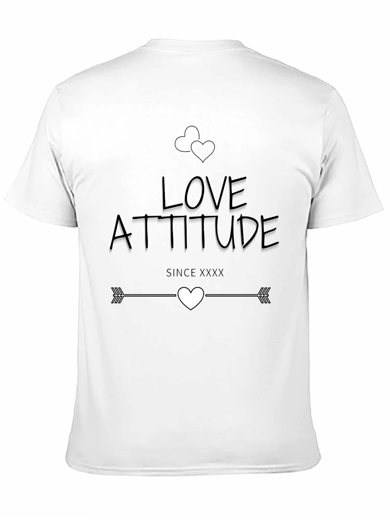 Love Attitude Graphic Tee - Mens Casual Shirt