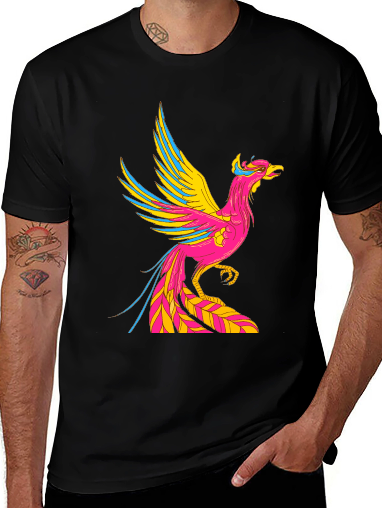 Phoenix Graphic Black T-Shirt