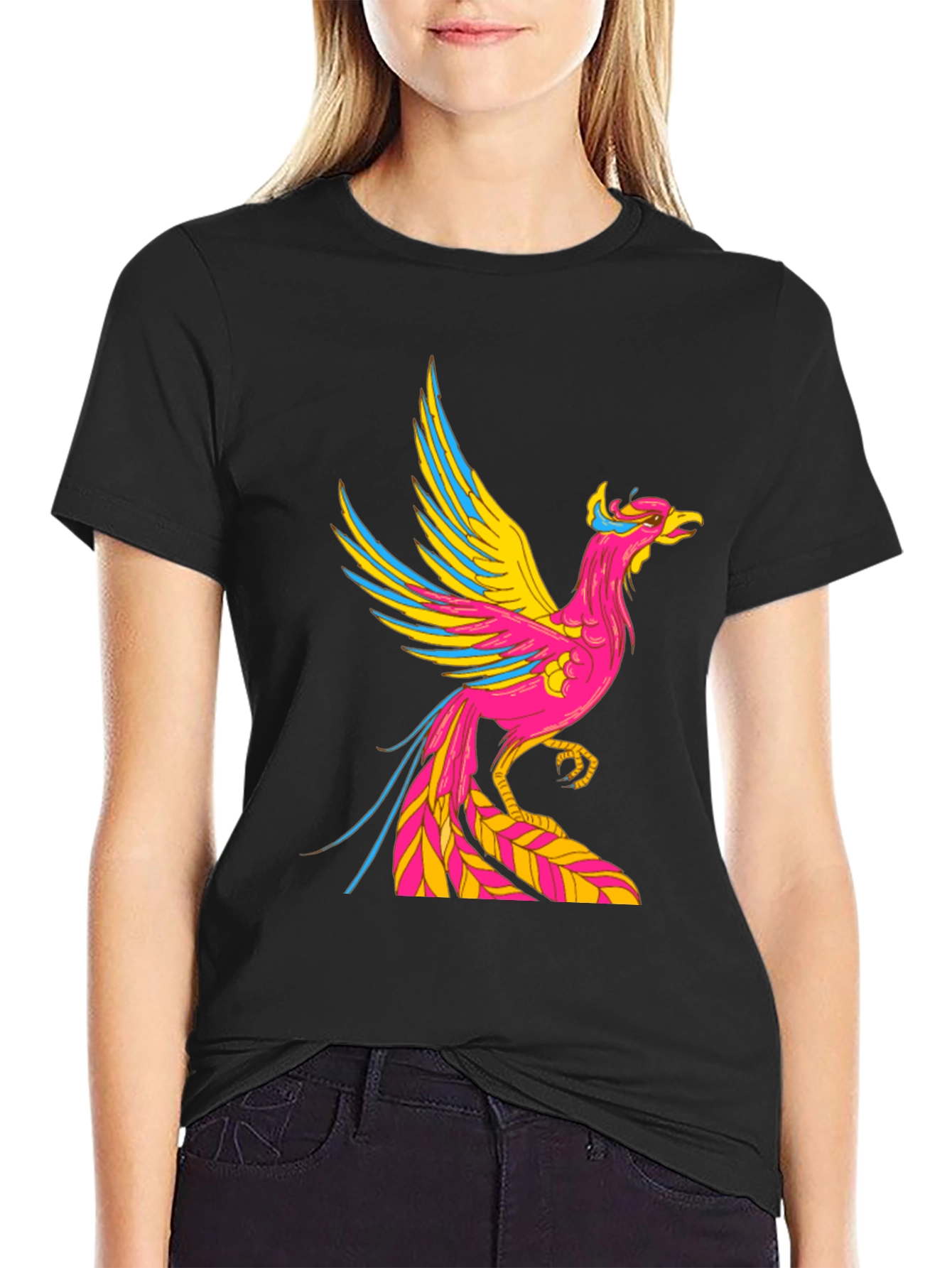 Phoenix Graphic Black T-Shirt