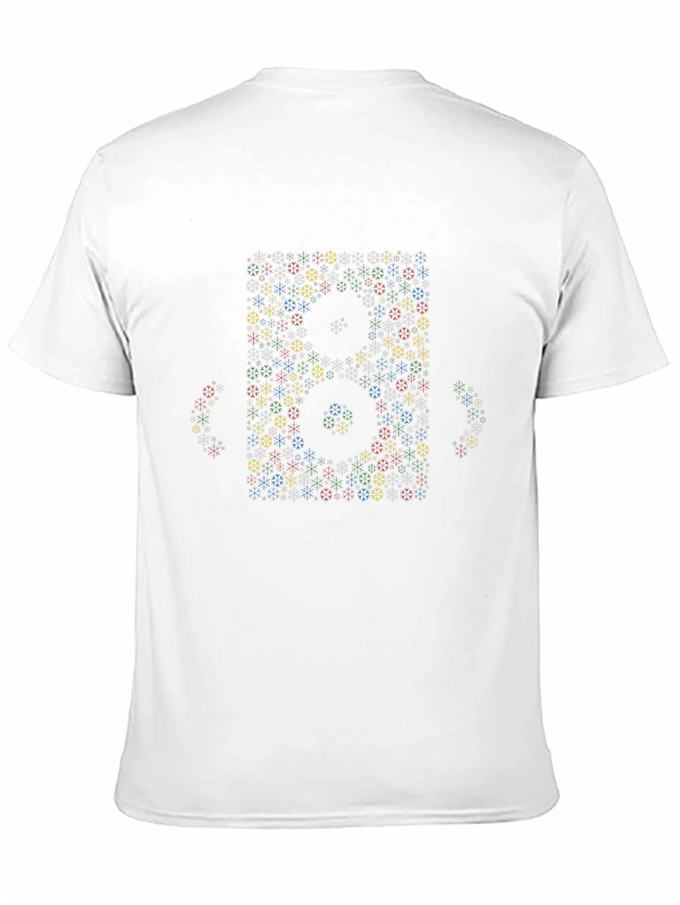 Geometric Floral Number T-Shirt