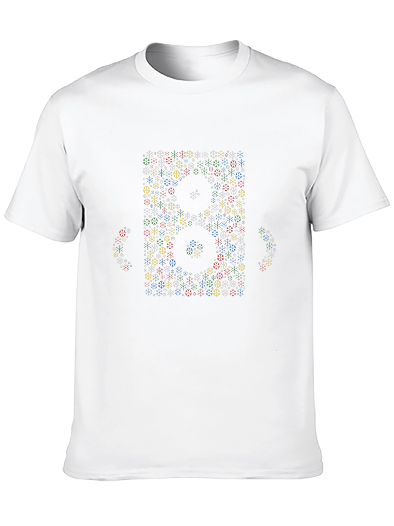 Geometric Floral Number T-Shirt